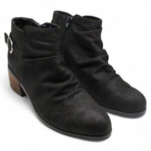 Bella Vita Womens ACE Faux Suede Zipper Ankle Boots